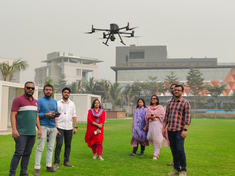 Enterprise drone package prepared for professional delivery